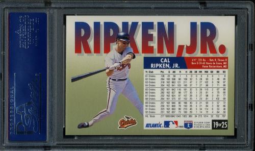 1993 Fleer Atlantic #19 Cal Ripken PSA 10 #16494159 - Back