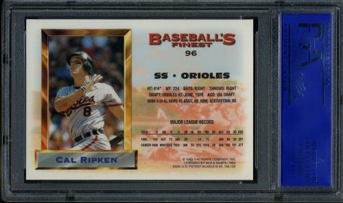 1993 Finest #96 Cal Ripken AS PSA 10 #30936353 - Back