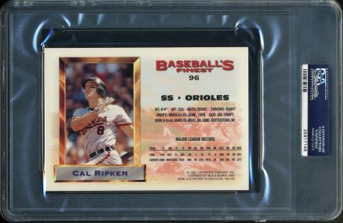 1993 Finest Jumbos #96 Cal Ripken PSA 10 #25917146 - Back