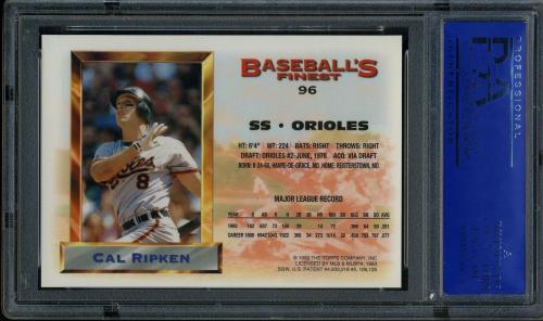 1993 Finest Refractors #96 Cal Ripken AS PSA 10 #81507663 - Back