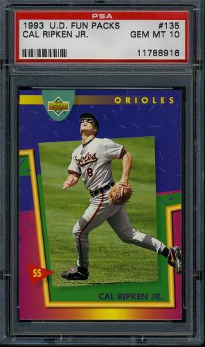 1993 Fun Pack #135 Cal Ripken PSA 10 #11788916