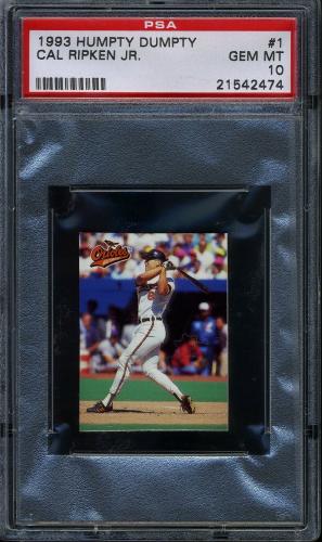 1993 Humpty Dumpty Canadian #1 Cal Ripken PSA 10 #21542474