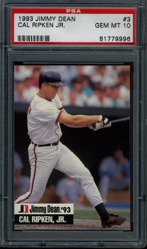 1993 Jimmy Dean #3 Cal Ripken PSA 10 #81779996