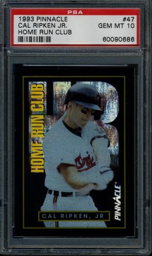 1993 Pinnacle Home Run Club #47 Cal Ripken PSA 10 #60090686