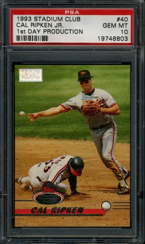 1993 Stadium Club First Day Issue #40 Cal Ripken PSA 10 #19748803