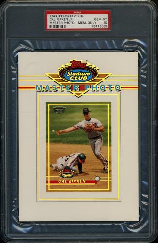 1993 Stadium Club Master Photos Members Only #7 Cal Ripken PSA 10 #15475035