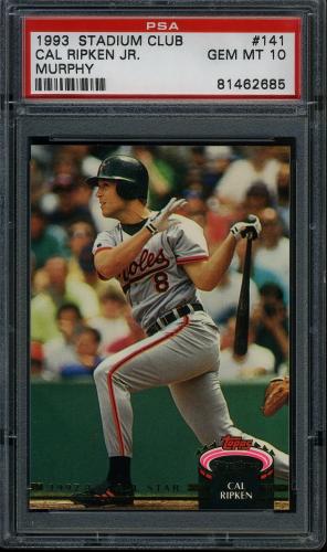 1993 Stadium Club Murphy #141 Cal Ripken AS PSA 10 #81462685