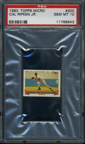 1993 Topps Micro #300 Cal Ripken PSA 10 #11788943
