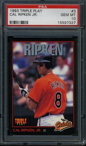 1993 Triple Play #3 Cal Ripken PSA 10 #15597327