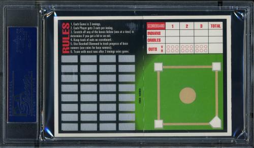 1993 Triple Play Action #17 Cal Ripken PSA 9 #20708301 - Back