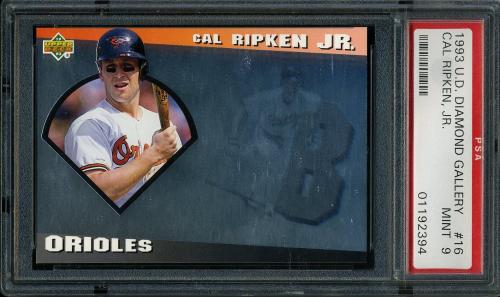 1993 Upper Deck Diamond Gallery #16 Cal Ripken PSA 9 #01192394
