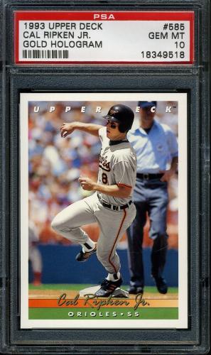 1993 Upper Deck Gold Hologram #585 Cal Ripken PSA 10 #18349518