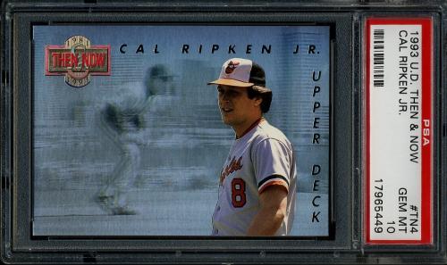 1993 Upper Deck Then And Now #TN4 Cal Ripken PSA 10 #17965449
