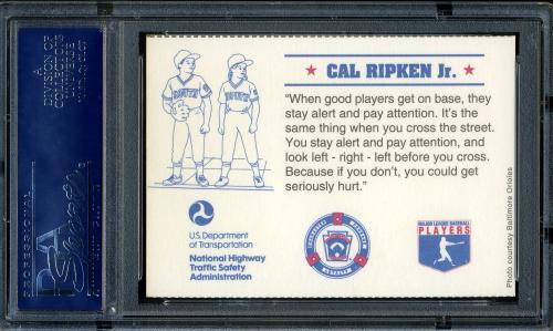 1993 U.S. Department of Transportation Cal Ripken PSA 9 #16861395 - Back