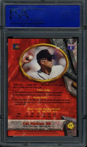 1994 Bowman's Best #71 Cal Ripken PSA 10 #11788951 - Back