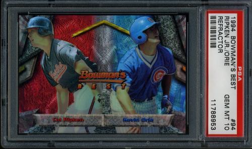1994 Bowman's Best Refractors #94 C.Ripken/K.Orie PSA 10 #11788953