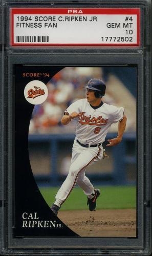 1994 Burger King Ripken #4 Cal Ripken-Fitness Fan PSA 10 #17772502
