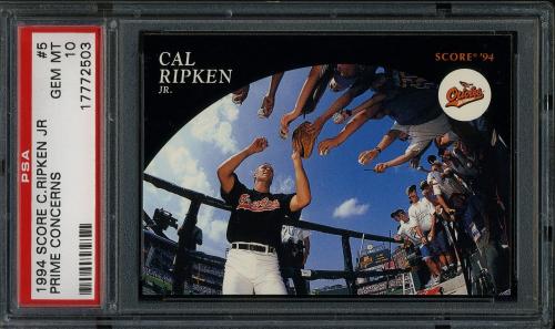 1994 Burger King Ripken #5 Cal Ripken-Prime Concerns PSA 10 #17772503