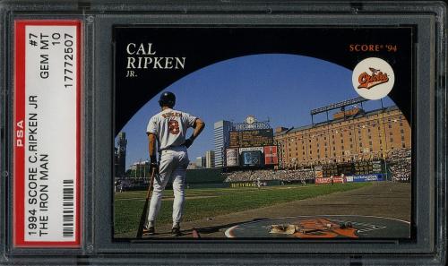 1994 Burger King Ripken #7 Cal Ripken-The Ironman PSA 10 #17772507