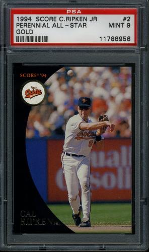 1994 Burger King Ripken Gold #2 Cal Ripken-Perennial All-Star PSA 9 #11788956