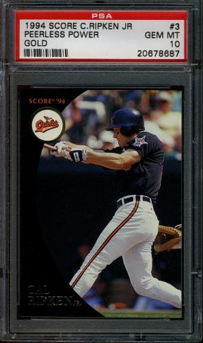 1994 Burger King Ripken Gold #3 Cal Ripken-Peerless Power PSA 10 #20678687