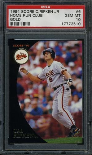 1994 Burger King Ripken Gold #6 Cal Ripken-Home Run Club PSA 10 #17772510