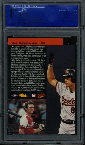 1994 Classic #CR1 Cal Ripken Special PSA 10 #81464008 - Back