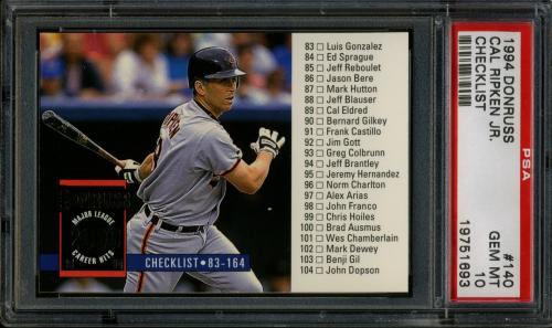 1994 Donruss #140 Cal Ripken CL PSA 10 #19751693