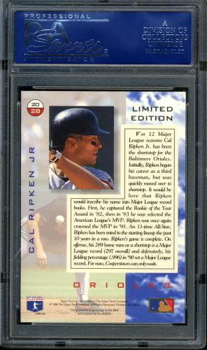 1994 Denny's Holograms #20 Cal Ripken PSA 10 #16548736 - Back