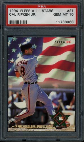 1994 Fleer All-Stars #21 Cal Ripken PSA 10 #11788968