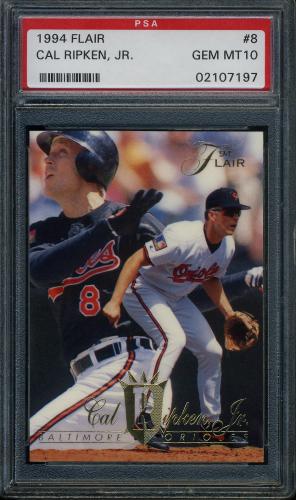 1994 Flair #8 Cal Ripken PSA 10 #02107197