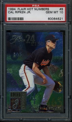 1994 Flair Hot Numbers #8 Cal Ripken PSA 10 #60064621