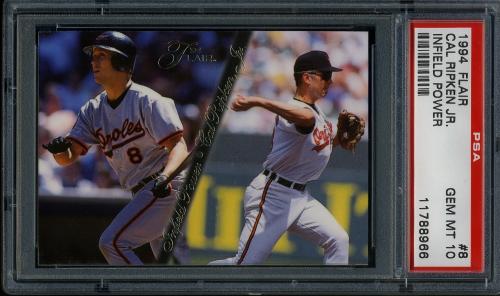 1994 Flair Infield Power #8 Cal Ripken PSA 10 #11788966