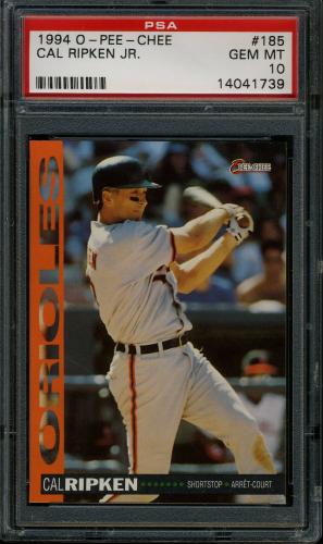 1994 O-Pee-Chee #185 Cal Ripken PSA 10 #14041739