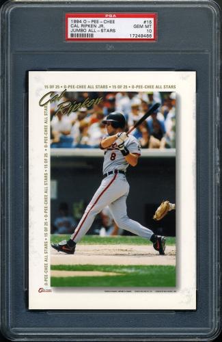 1994 O-Pee-Chee Jumbo All-Stars #15 Cal Ripken PSA 10 #17249465