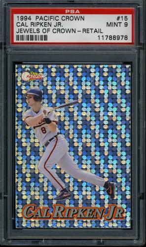 1994 Pacific Silver Prisms Circular #15 Cal Ripken PSA 9 #11788978