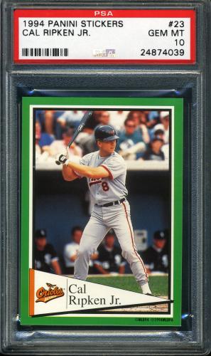 1994 Panini Stickers #23 Cal Ripken Jr. PSA 10 #24874039