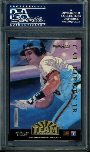 1994 Pinnacle Team Pinnacle #4 C.Ripken/J.Bell PSA 10 #25045141 - Back