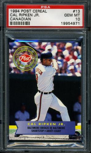 1994 Post Canadian #13 Cal Ripken PSA 10 #19954971