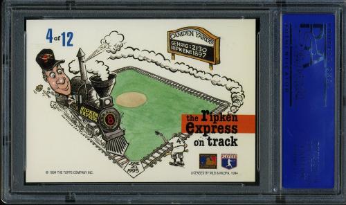 1994 Stadium Club Dugout Dirt #DD4 Cal Ripken PSA 10 #11788996 - Back