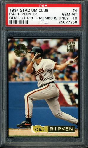 1994 Stadium Club Members Only Parallel #DD4 Cal Ripken PSA 10 #25077256