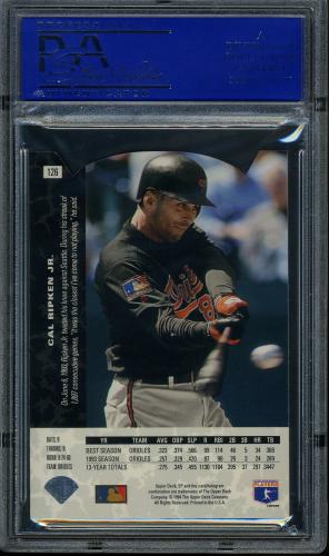 1994 SP Die Cuts #126 Cal Ripken PSA 10 #11788990 - Back