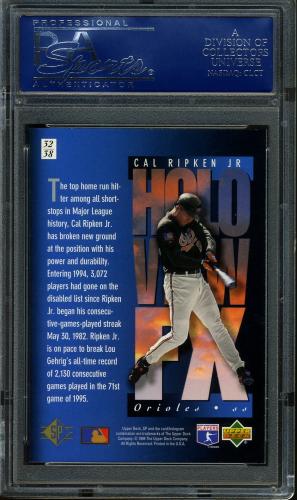 1994 SP Holoviews #32 Cal Ripken PSA 10 #16488414 - Back