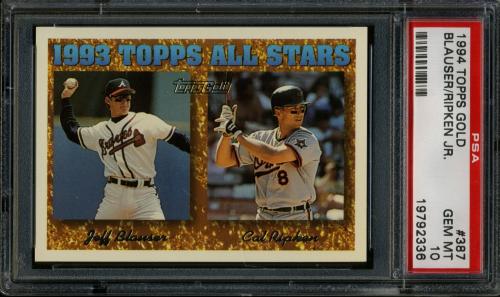 1994 Topps Gold #387 C.Ripken/J.Blauser AS PSA 10 #19792336