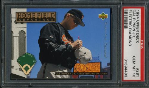 1994 Upper Deck Electric Diamond #281 Cal Ripken HFA PSA 10 #31594483