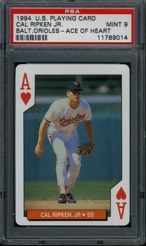 1994 U.S. Playing Card Orioles #1H Cal Ripken Jr. PSA 9 #11789014