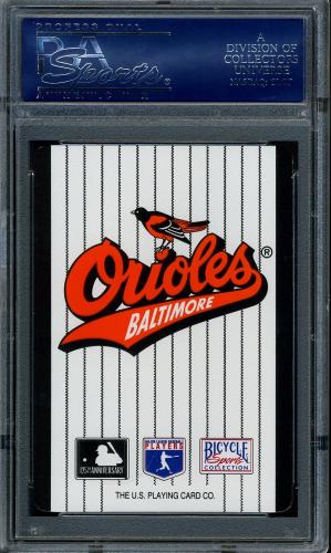 1994 U.S. Playing Card Orioles #9C Cal Ripken Jr. PSA 9 #16861397 - Back