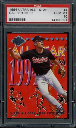 1994 Ultra All-Stars #4 Cal Ripken PSA 10 #14190691