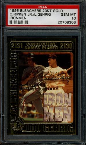 1995 Bleachers Cal Ripken-Lou Gehrig (Iron Men)-1995 20,000 PSA 10 #20708303