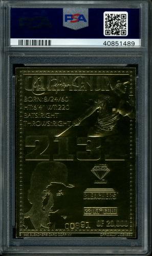 1995 Bleachers Cal Ripken, Jr. PSA 10 #40851489 - Back